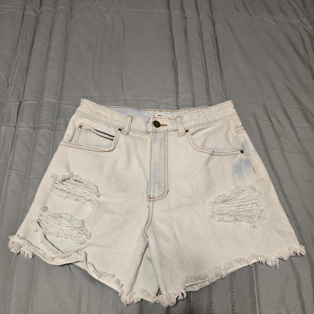 Billabong Light Wash Distressed Jean Shorts